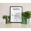 Memphis City Map - No Frame Print-1622426296