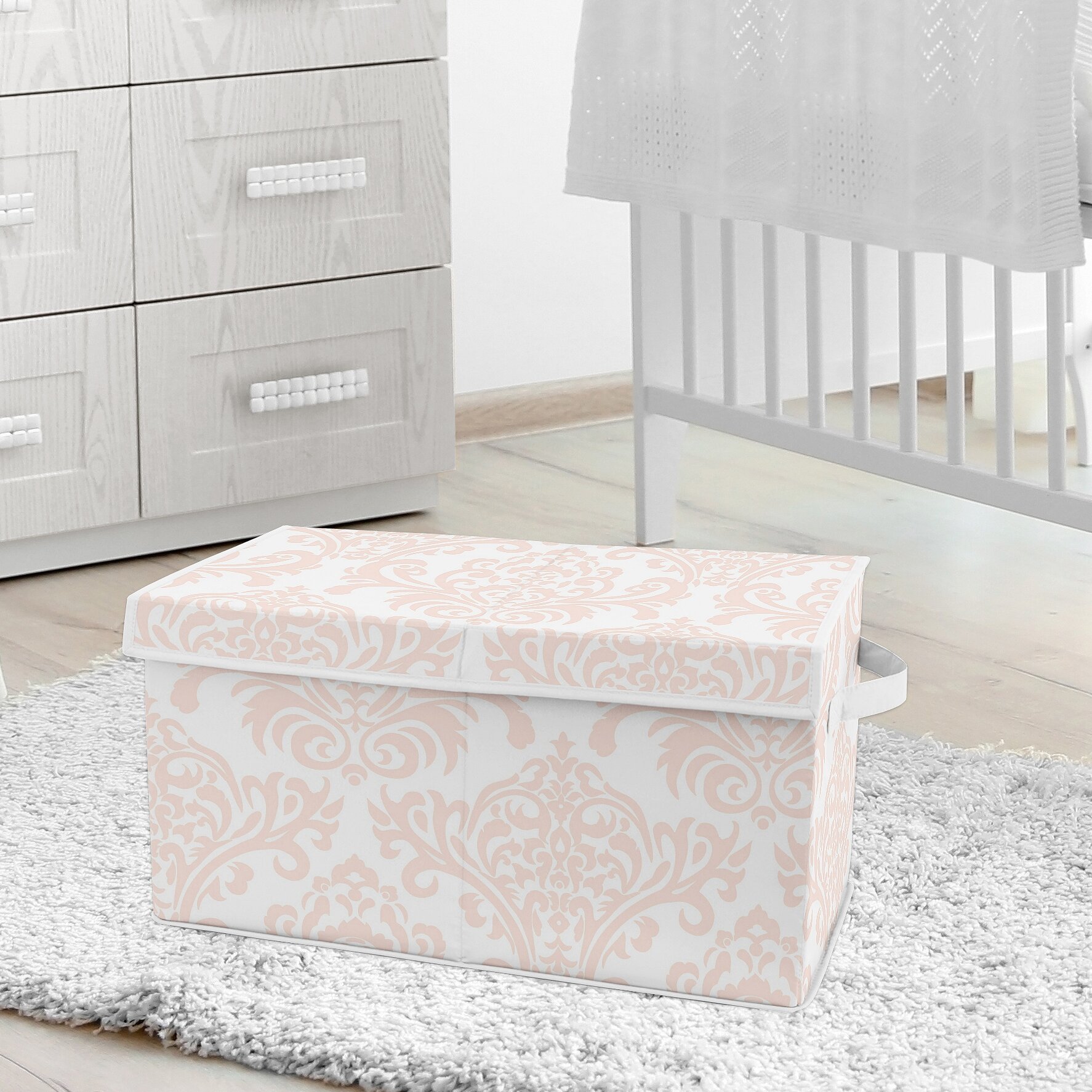 Sweet Jojo Designs Amelia Damask Toy Box | Wayfair