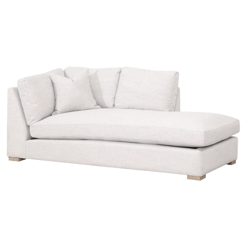 Chaise modulaire rembourrée Clara, Accoudoir à droite (vu de face)