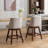 Counter Height Swivel Barstools Set Of 2 With Nails Decoration-448809784