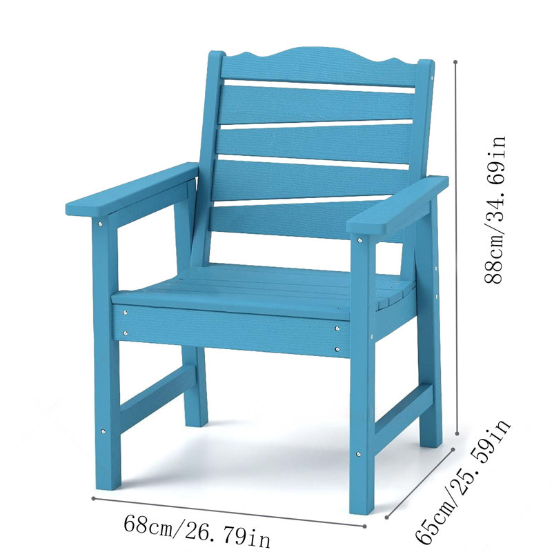 Weatherproof Patio Chairs Set Of 2, Weatherproof Hips Outdoor Dining Chair With Ergonomics Wide Seat, 400lbs Capacity Outdoor Chairs For Garden, Lawn & Backyard