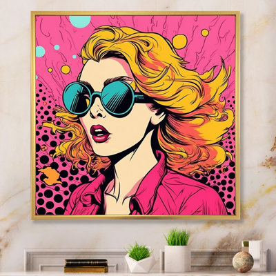 1950S Pop Pink Woman Portrait I