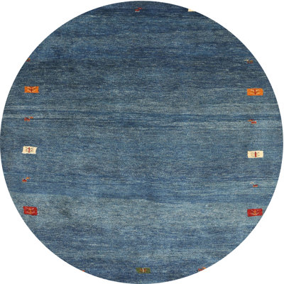 Tapis abstrait bleu