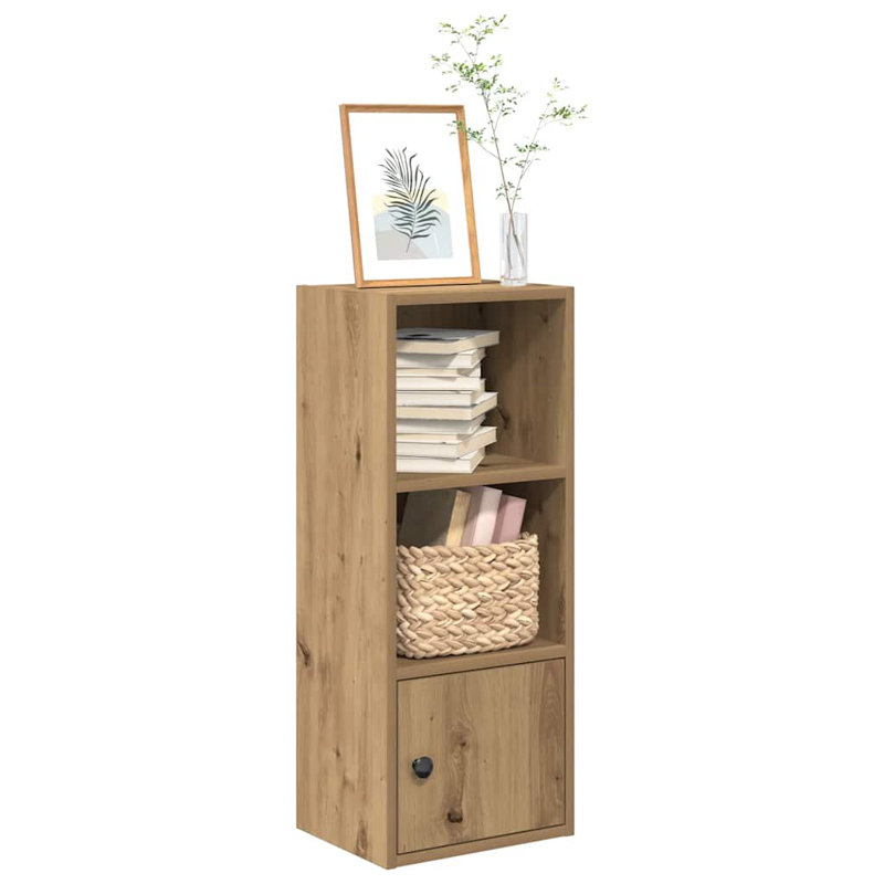 Conary 31cm W Bookcase, Artisan Oak, (3 Shelves) 77cmH x 31cmW x 24cmD