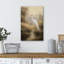 "White Heron" par Stream, art mural sur toile - Scène de nature tranquille pour le salon ou le vestibule-115240922-115240923-115240924