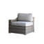 Ensemble de conversation élégant en osier pour 4 personnes avec coussins moelleux, ensemble de patio, ensemble de canapé d'extérieur, causeuse d'extérieur