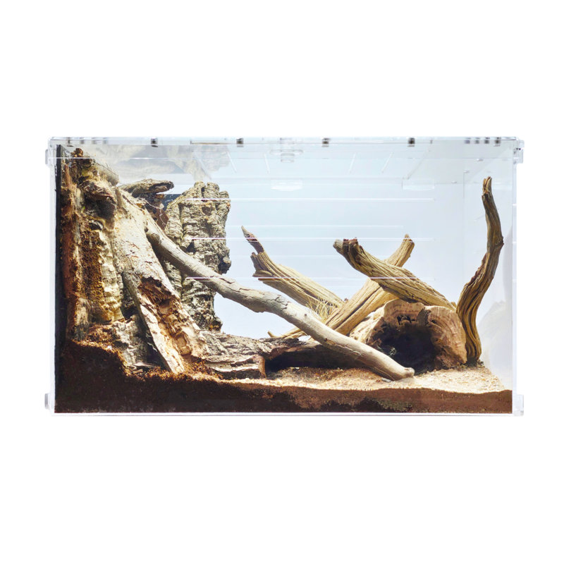 Acrylic Reptile Terrarium, 12 Gallon - 20"H x 12"W x 12"D