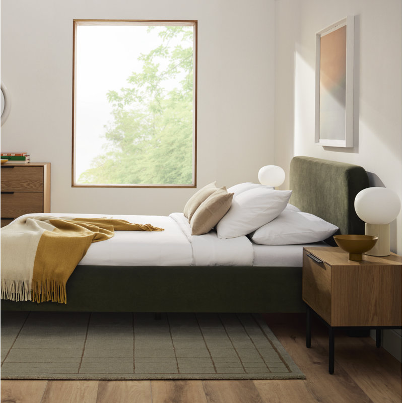 Illy Upholstered Standard Bed, Classic Loden Velvet, California King