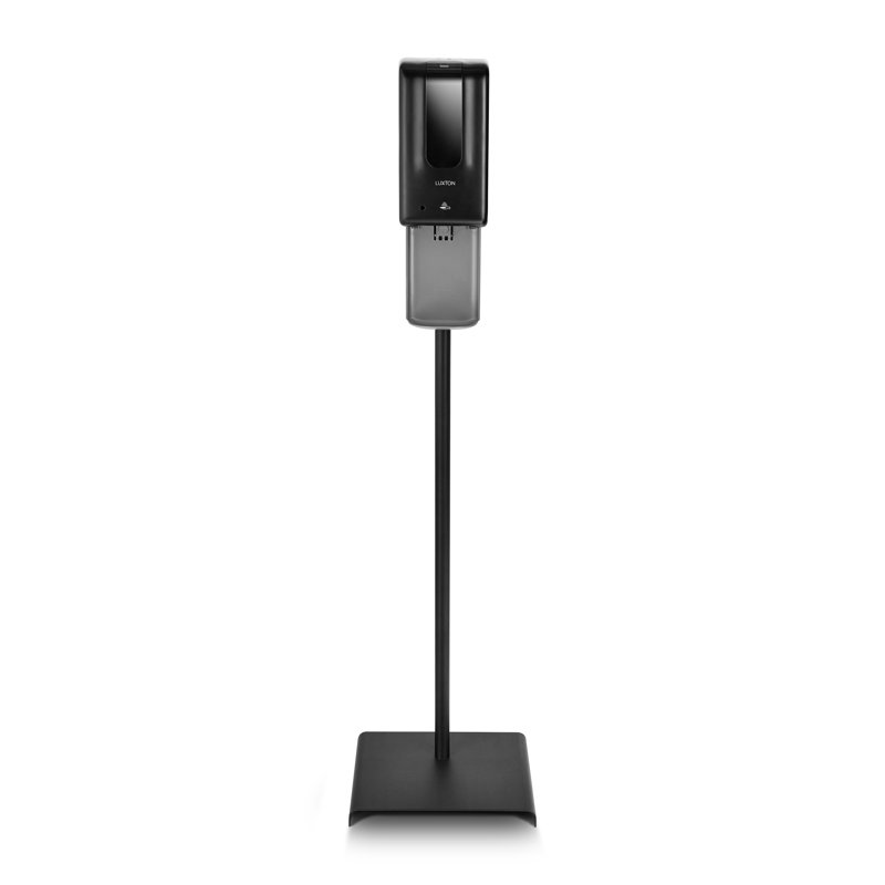 Luxton Automatic Hand Sanitizer Dispenser with Stand and Drip Catcher and Refillable Bottle for Restaurants, Schools, Churches - Sanitizer Stand