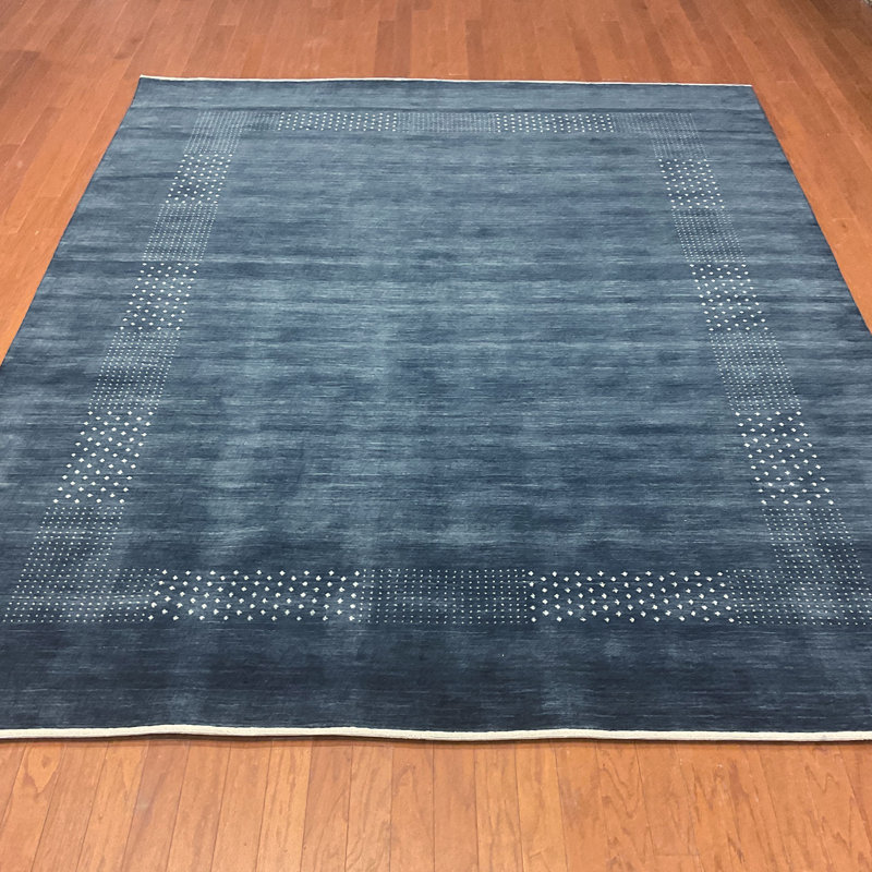  Handmade Modern Gabbeh Wool Rug, Rectangulaire 8 pi x 10 pi