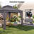 12 Ft. X 12 Ft. Pop Up Gazebo Canopy Tent with Mosquito Netting, One-Push Instant Setup, Height Adjustable Outdoor Canopy-128919888-128919889
