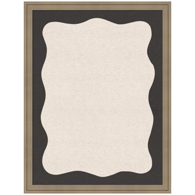 Framed Fabric Pinboard  Printed Linen Bulletin Board