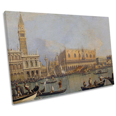Canaletto View Of The Ducal Palace In Venice - Wrapped Canvas Print