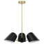 Luminaire suspendu 3 lumières en noir-905634909
