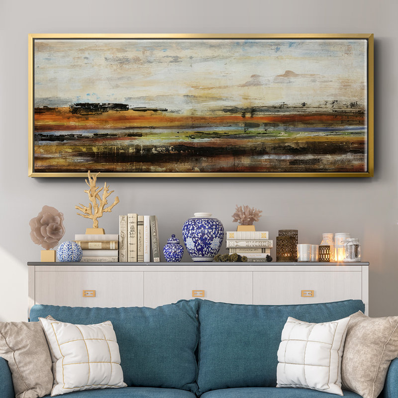Historia - Framed Canvas, 12" H x 30" W