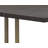 Grigg Metal Base Dining Table - Brown