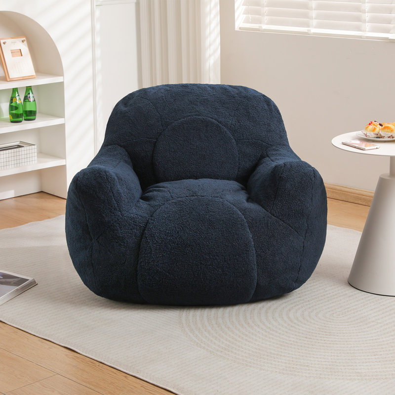Fauteuil à billes Compression, Ourson bleu foncé