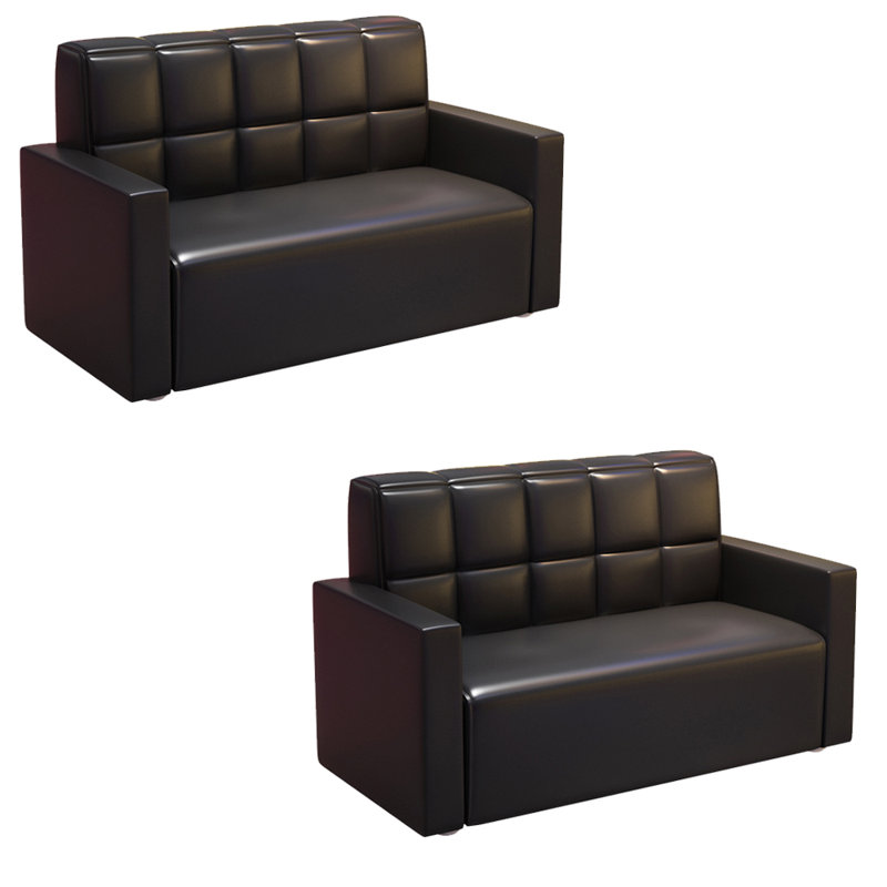 Banc de restaurant moderne et simple. Banc rembourré en similicuir