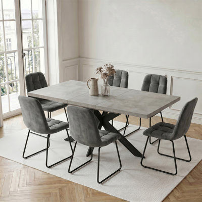 47 cm H Tufted Faux Leather Side Chair