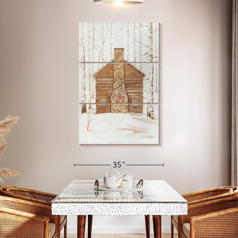 Lilie Wintery Cabin, H 50 po x l 32 po
