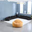 Canapé modulaire moderne en chenille, conception symétrique incurvée, confort à la maison-2054011255