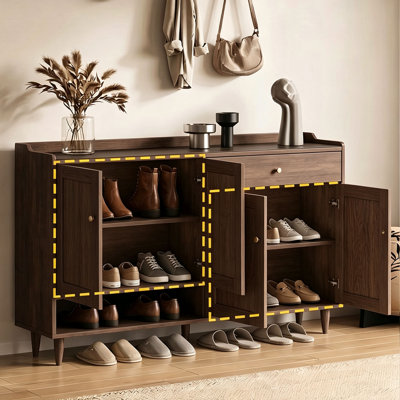 Range-chaussures à grande capacité de style italien
