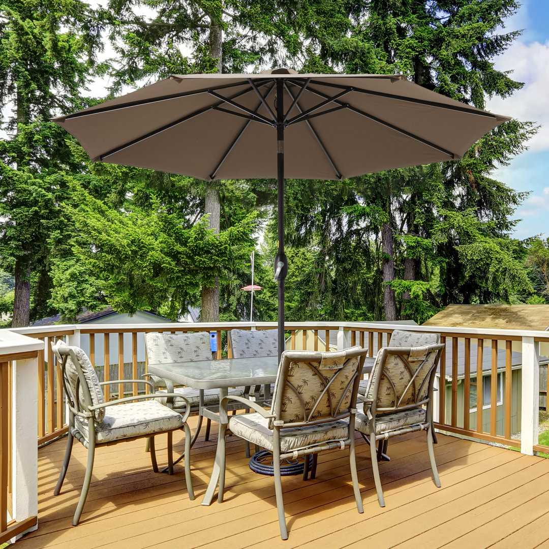 Dorava 108'' Tilt Market Umbrella Arlmont & Co. Fabric