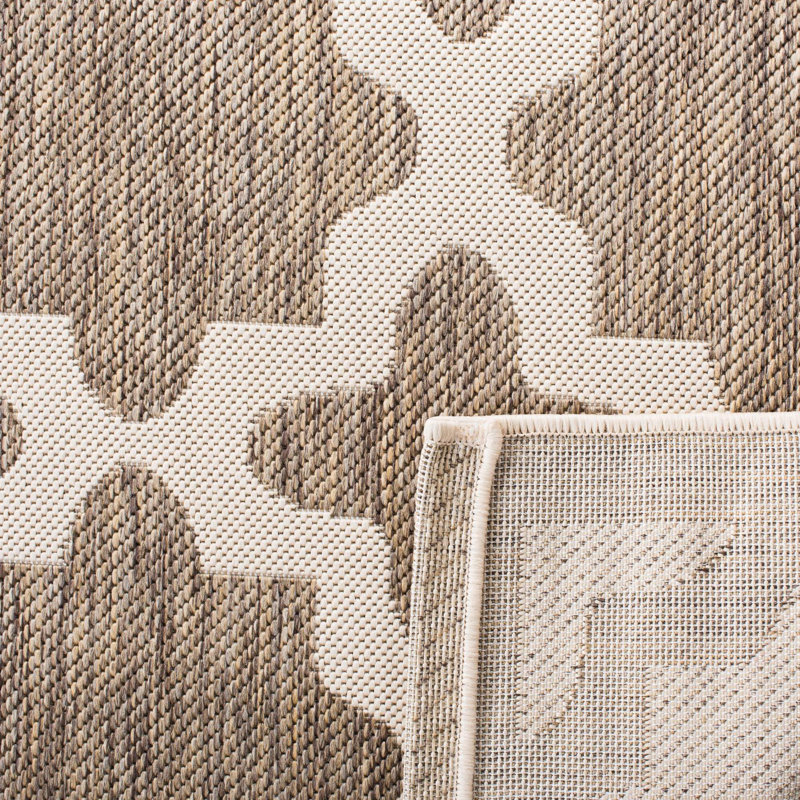 Tapis d'intérieur / extérieur à motif géométrique Clarksburg Performance, Rectangle 2 pi x 3 pi 7 po