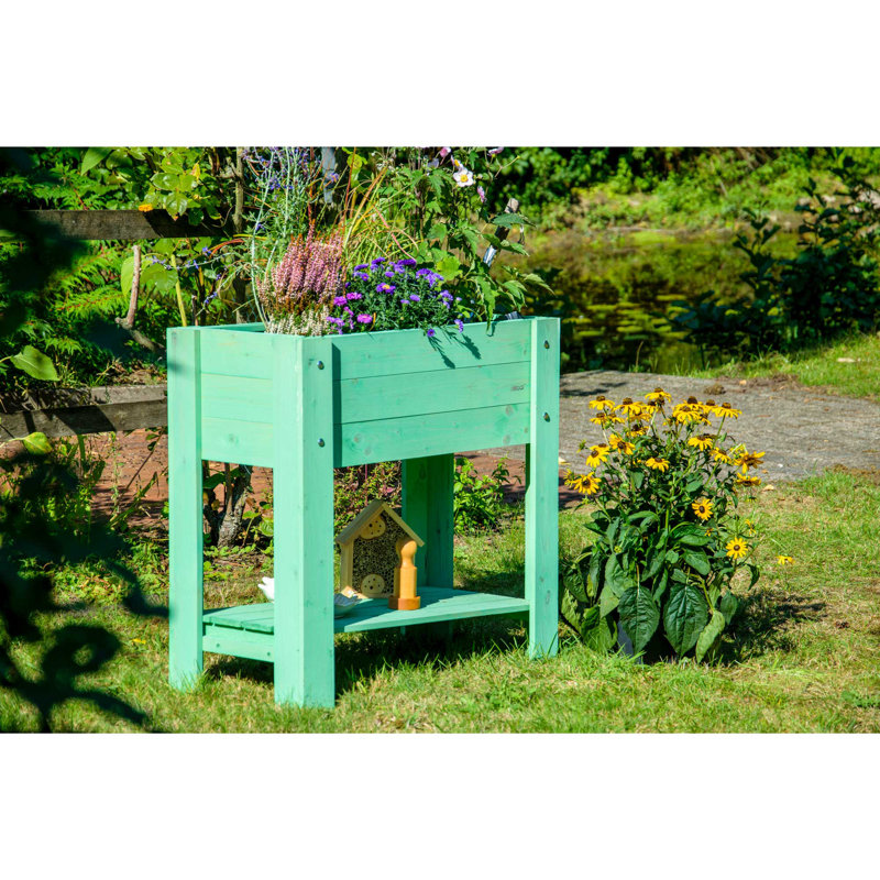 Handmade Wood Raised Planter