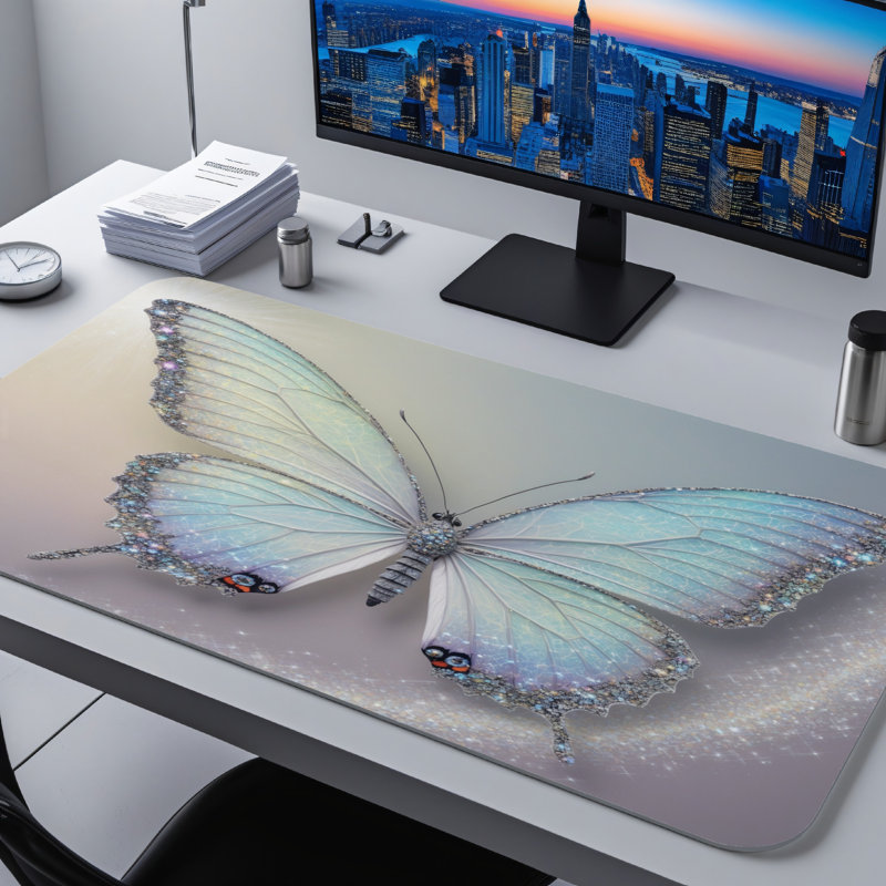 Polyester Desk Pad, 14.4x12.1