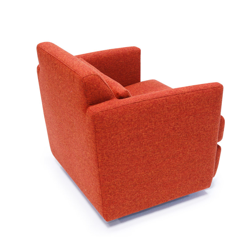 Veronica Upholstered Swivel Armchair, Fullerton Burnout