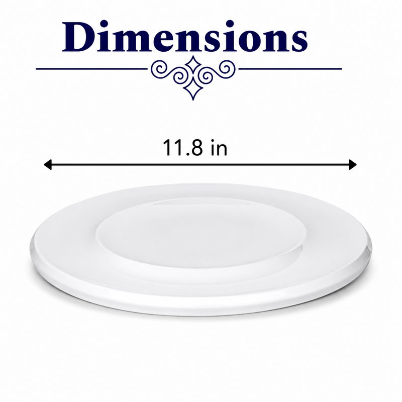 Assiette en porcelaine de qualité supérieure SLIDE Ivory | Vaisselle artistique et moderne | Va au micro-ondes et au lave-vaisselle