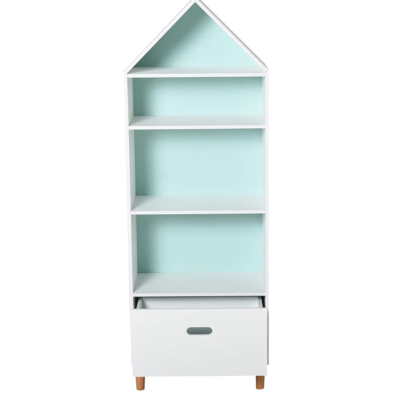 Mamie 142cm H X 50cm W Furniture Kids Book Cabinet
