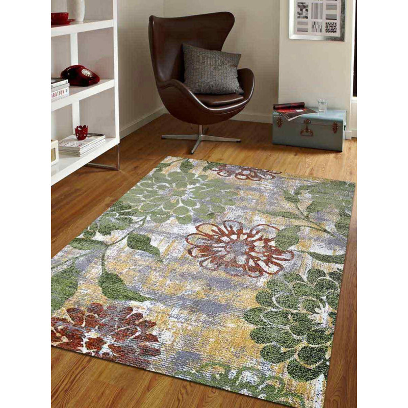 Tapis rectangulaires en polypropylène à motif thermique Crayton, Rectangle 10 pi x 13 pi