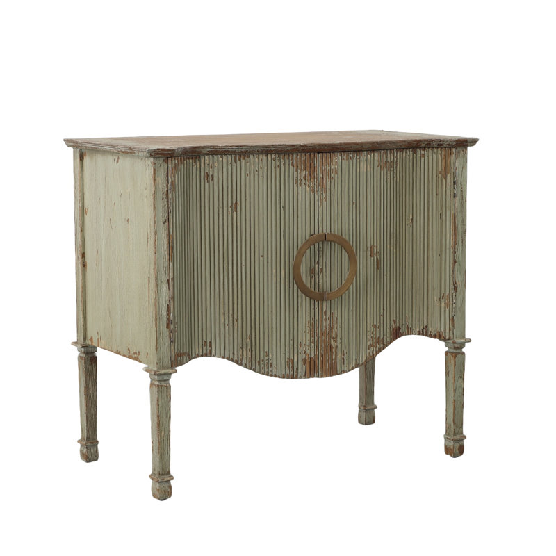 Willow Solid Wood Sideboard, Gray
