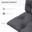 Coussins de siège d'extérieur 2 places, coussins de mobilier d'extérieur
