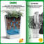 Ensemble de 16 pots à fleurs en rotin de 16 po-75204590