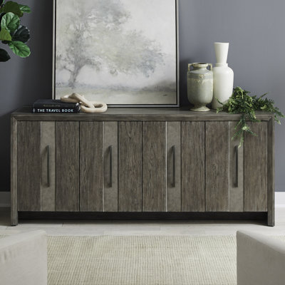  Armoire d'appoint 4 portes avec tablettes réglables Emry