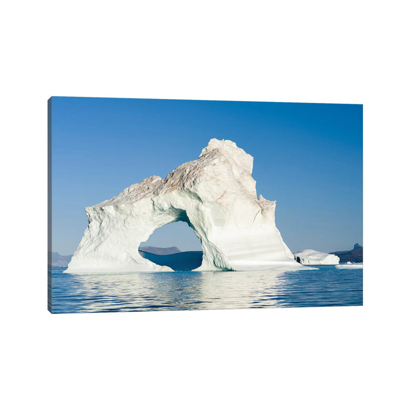 Icebergs In The Uummannaq Fjord System, Northwest Greenland, Denmark by Martin Zwick - Wrapped Canvas Print