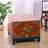 23.62" Red Square Solid Wood Accent Trunk