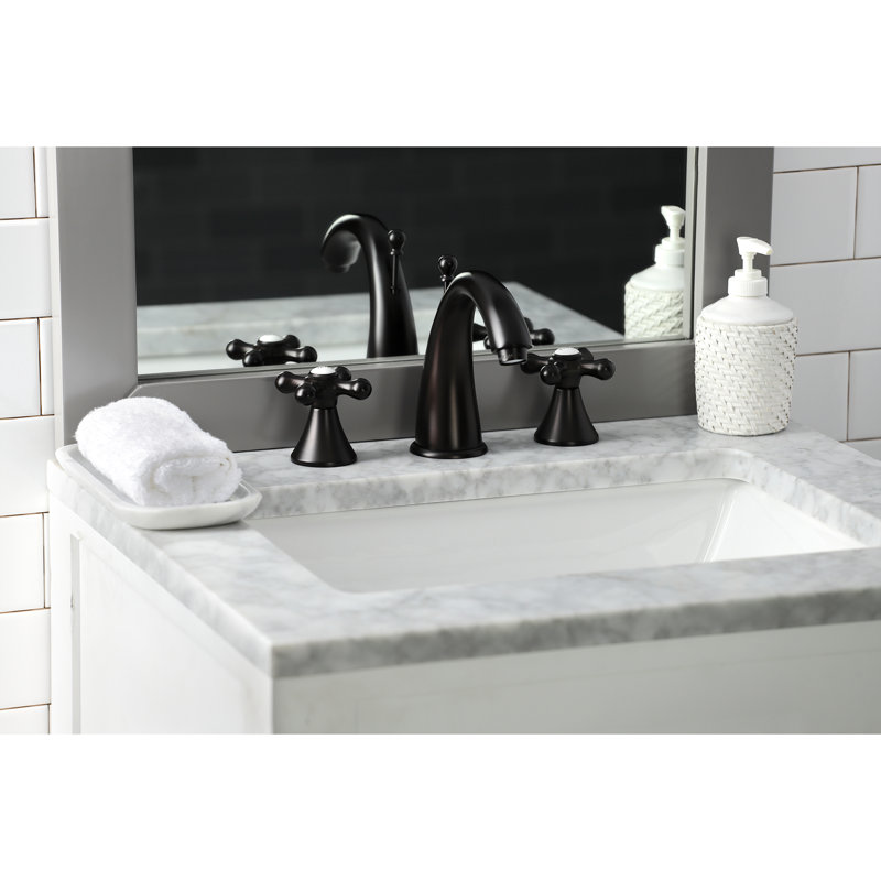 Robinet de salle de bain espacé Kingston, Bronze frotté à l'huile