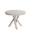 Extendable Oval Metal Base Dining Table-2054297506