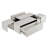 Rectangular Sliding Top Coffee Table With 2 Drawers And 2 Hidden Storage