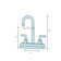 Milano Centerset Bathroom Faucet with Drain Assembly