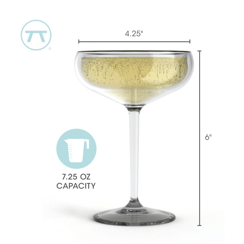 Verres à champagne Laquasia Ivy Bronx