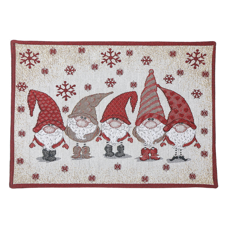 Napperon en coton 18 po Cinq Gnomes