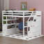 Lit mezzanine double avec tiroirs Varujhan Kids-2061484385