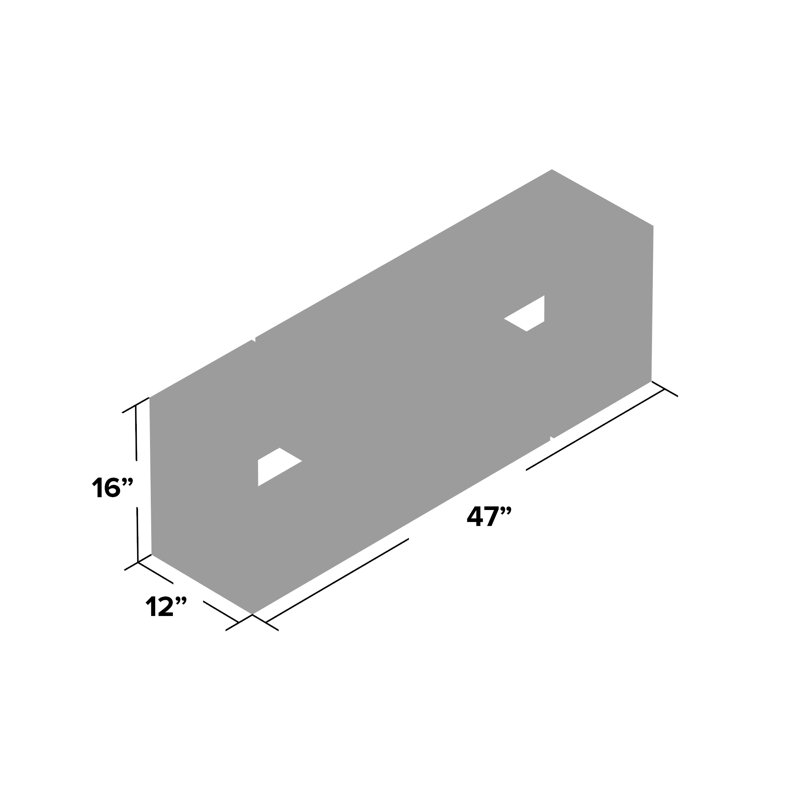 Aleck TV Stand for TVs up to 55", Sapphire Oak