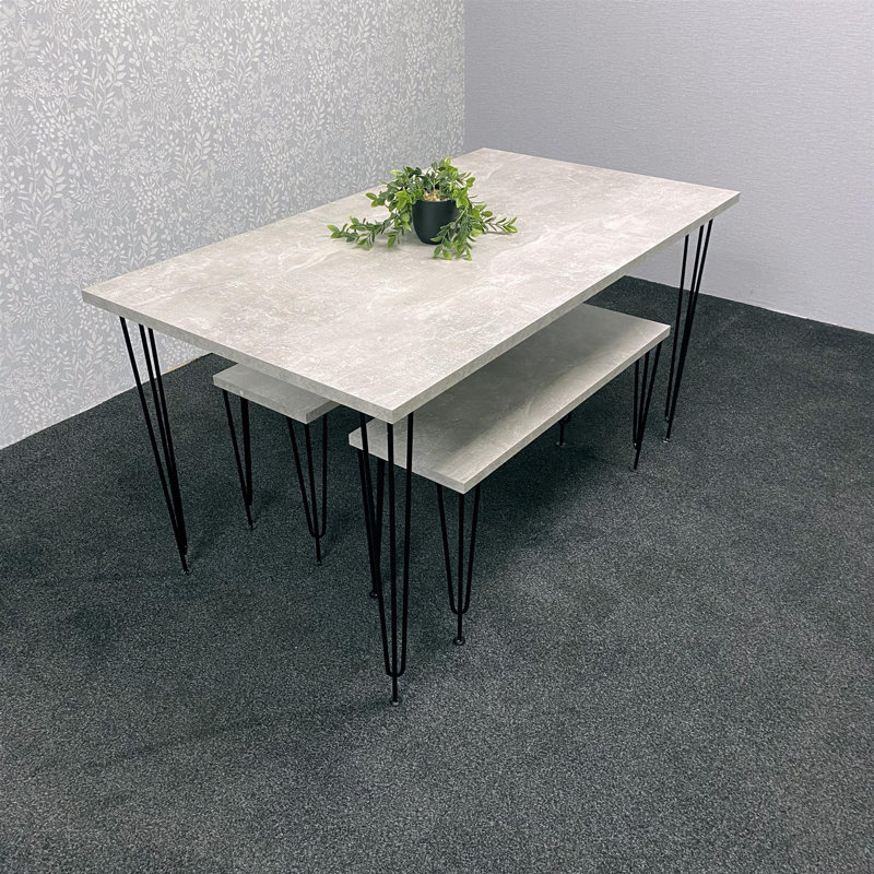 4 - Person Dining Set, 75cmH x 140cmL x 80cmW