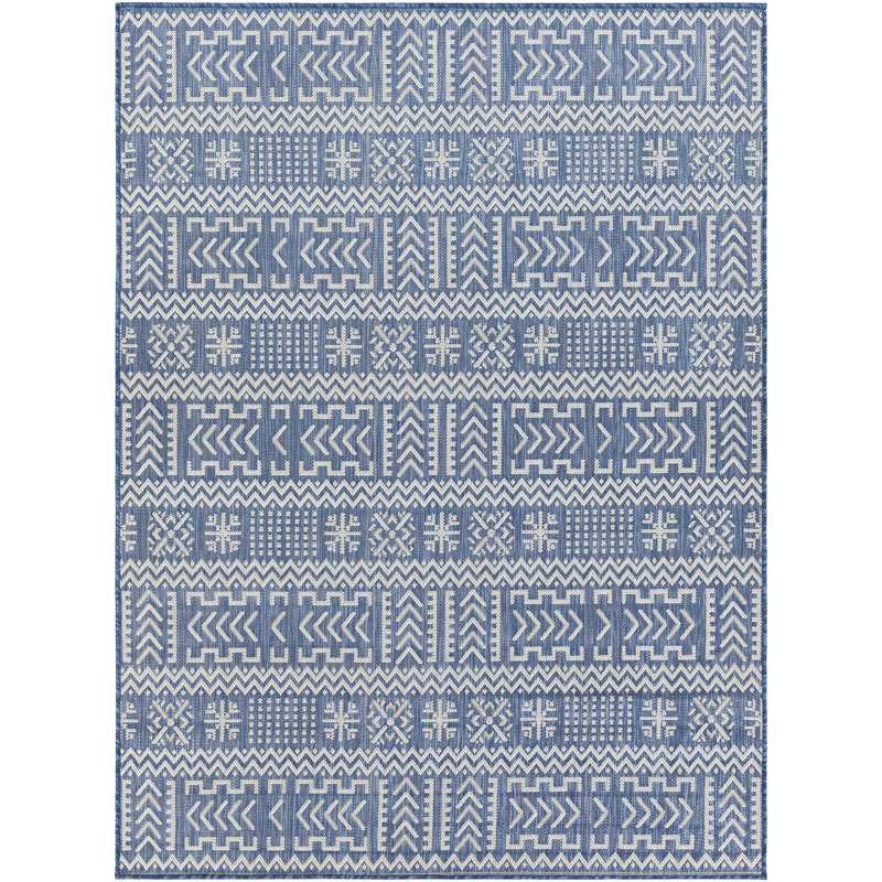 Geometric Indoor / Outdoor Rug, Rectangle 5'3" x 7'